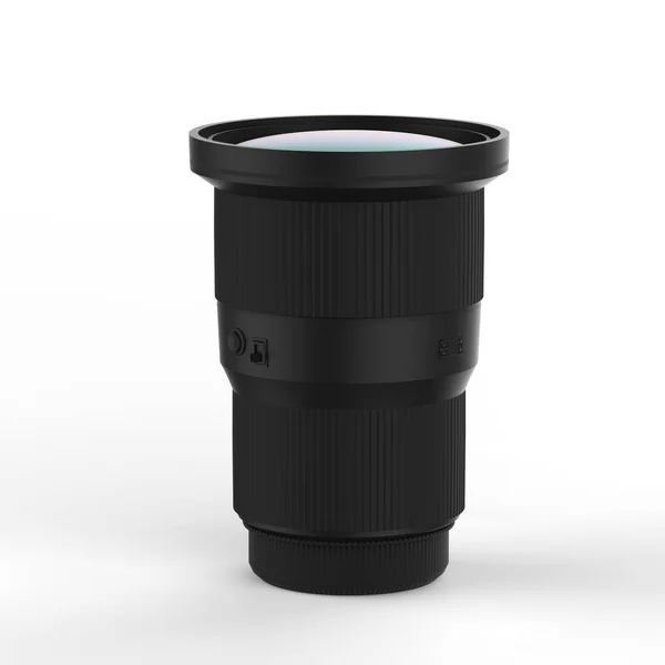 Siyah kamera lensi — Stok fotoğraf