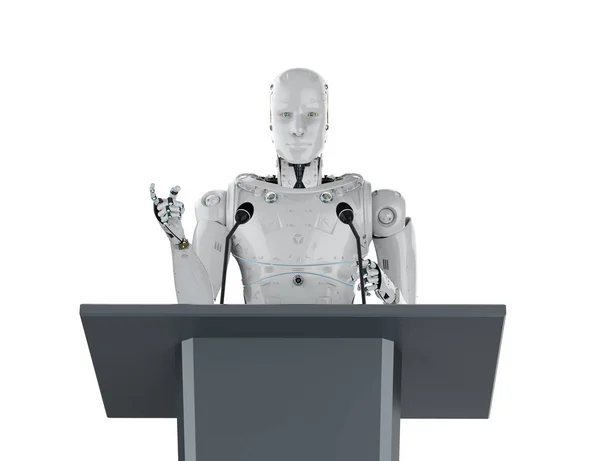 Orador público robótico — Fotografia de Stock