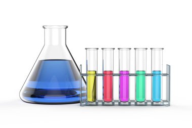 Renkli sıvı ile Laboratuar kapkacakları 