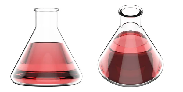 Vaso de precipitados con líquido rojo —  Fotos de Stock