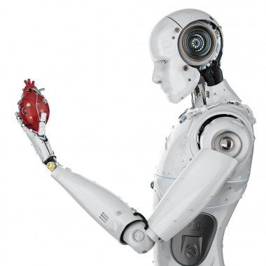 Robot holding kalp