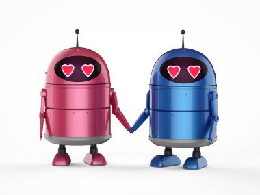 Aşık Android robot