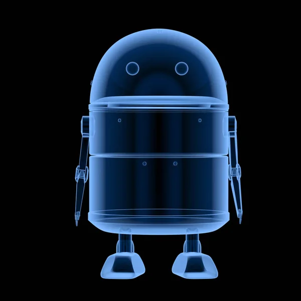 X-ray android robot — Stock fotografie