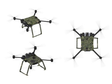 askeri drone izole