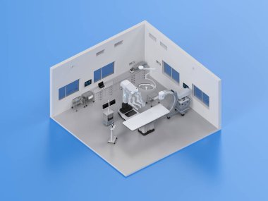 Hastane ameliyathanesi izometrik