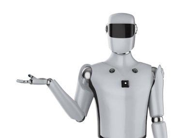 yapay zeka cyborg veya robot elini aç