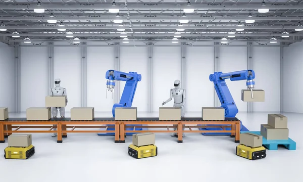 Koncepcja fabryka Automatyzacja — Zdjęcie stockowe