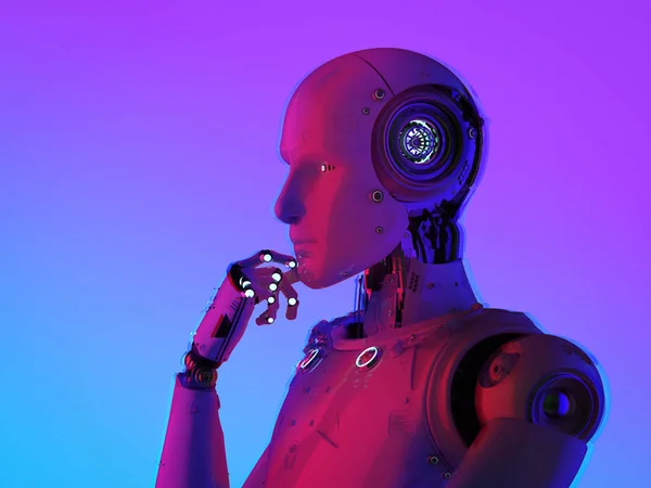 artificial intelligence cyborg or robot think