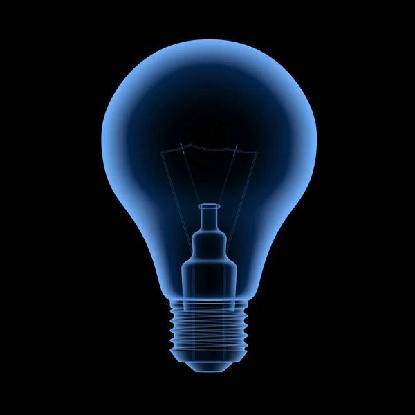 Lightbulb scan or x-ray — Stock Photo, Image