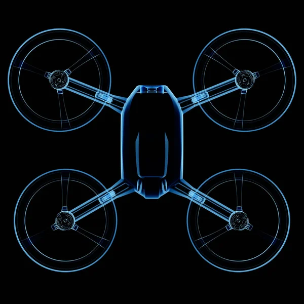 Rastreamento de drones ou raios-X — Fotografia de Stock