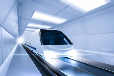 Hareketli yüksek hızlı tren
