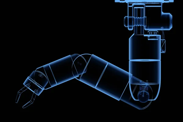 Prześwietlenie ramienia robota — Zdjęcie stockowe