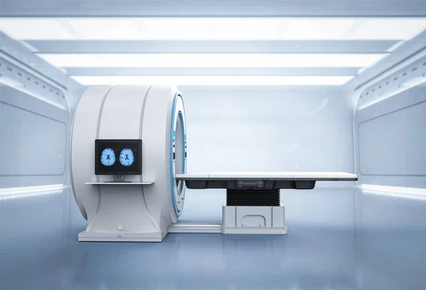 Rendering Mri Scan Maskin Eller Magnetisk Resonanstomografi Scan Device — Stockfoto