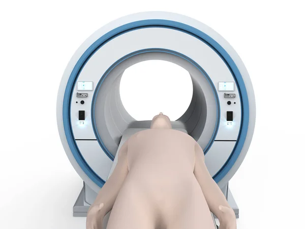 Rendering Mri Scan Machine Magnetic Resonance Imaging Scan Device — Stock Photo, Image