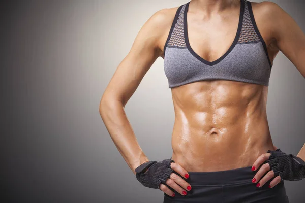 Cropped image of a fitness woman — Stock Photo, Image