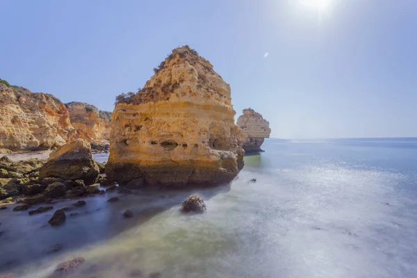 Marinha-stranden i Portugal – stockfoto