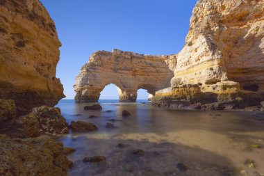 Uçuruma Marinha beach yakınındaki, uzun pozlama