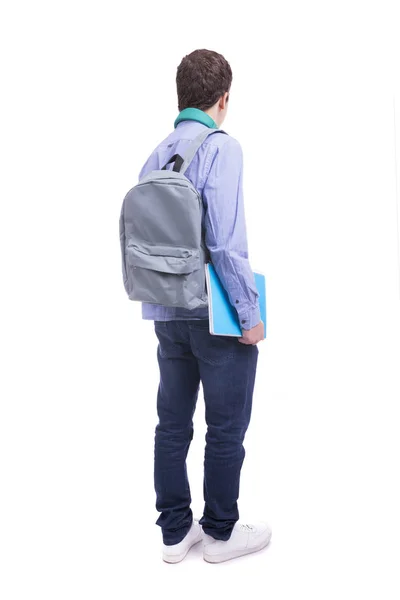 Back view of young student — Stock Photo, Image