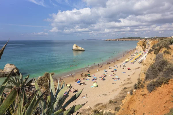 Vista de una Praia da Rocha en Portimao — Foto de Stock