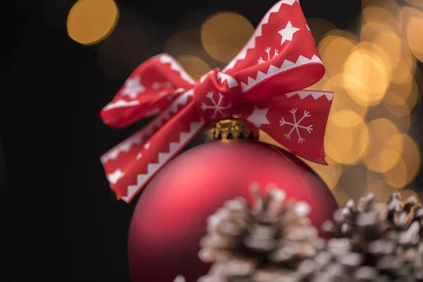 Christmas decorations on blurred background — Stock Photo, Image