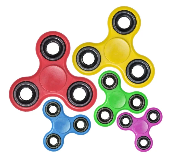 Grupo de fidget colorido Spinners — Fotografia de Stock