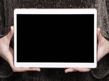 Dijital tablet tutan eller Close-Up