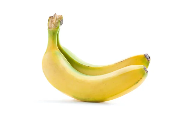 Bananas Isoladas Sobre Fundo Branco — Fotografia de Stock