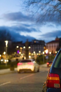 Şehir trafiği, seçici odak
