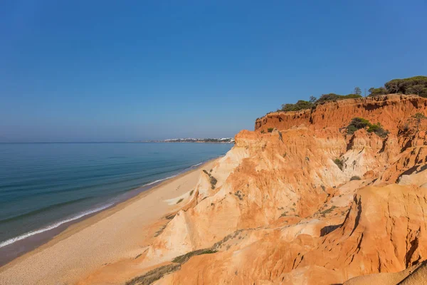 Красивый Пляж Фалезии Алгарве Португалия — стоковое фото