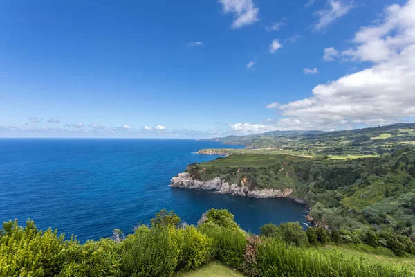 Visa Kuststräcka Sao Miguel Azorerna Portugal — Stockfoto