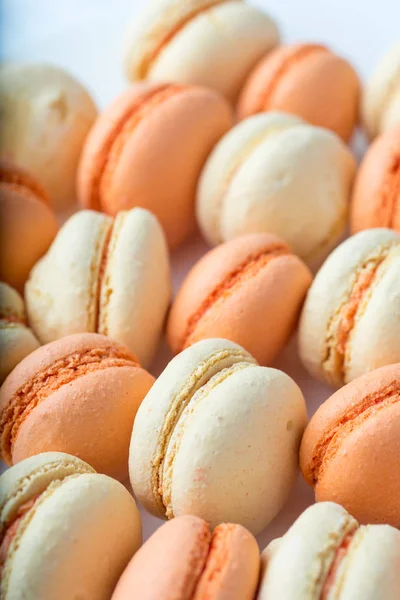 Colored French macaroons or macarons