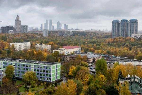 Moscow, Rusya Federasyonu Hava görünümünü Güz. Ekim ayında vurdu — Stok fotoğraf