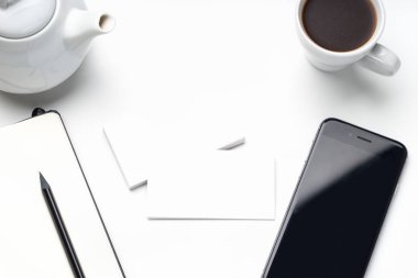Marka kimliğini mockup. Boş Kurumsal ileti örneği ve araçlar se