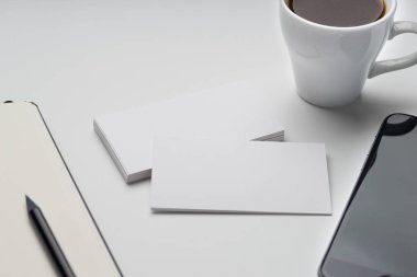 Marka kimliğini mockup. Boş Kurumsal ileti örneği ve araçlar se