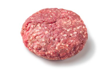 beyaz zemin üzerinde ham Burger closeup