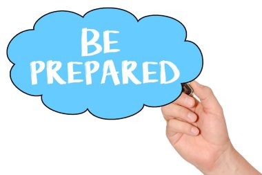 Qoute yazılmış el hazır olun