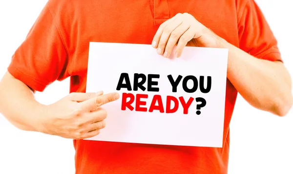 Are you ready card — Stock Photo, Image