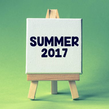 şövale üzerinde yaz yazıt