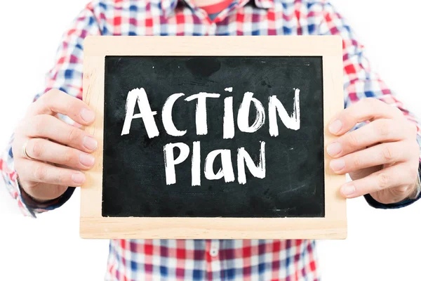 Action plan banner — Stockfoto