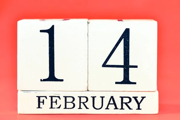 14 февраля по календарю — стоковое фото