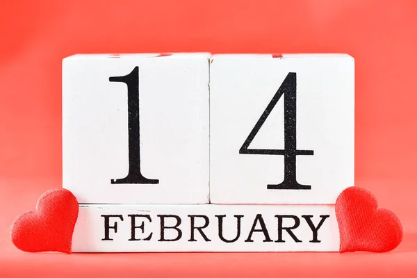 14. února v kalendáři — Stock fotografie