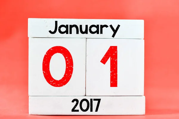 01 enero en el calendario — Foto de Stock