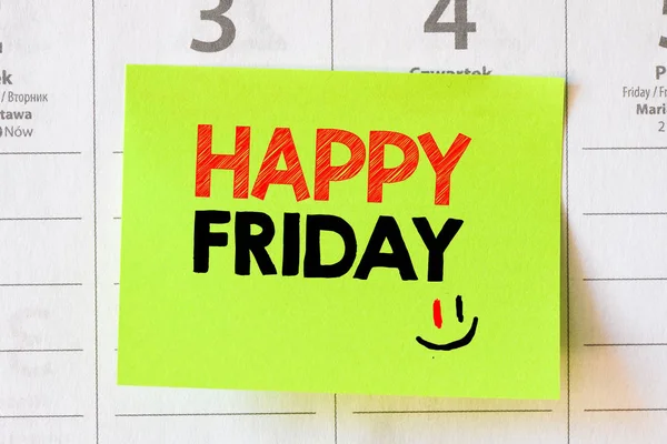 Happy Friday inscription — Stock Photo, Image