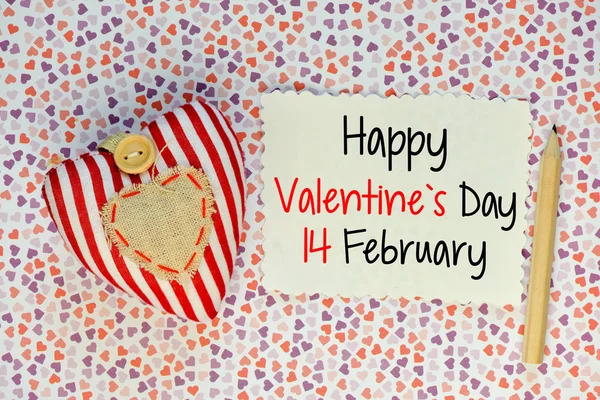 Valentine`s day greeting card — Stock Photo, Image