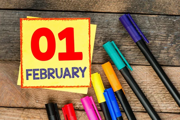 Kalender met februari maand — Stockfoto
