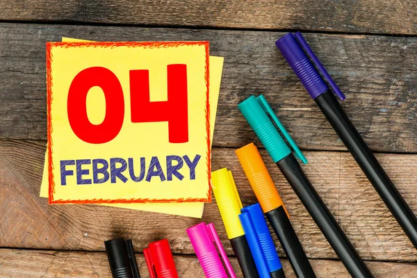 Kalender met februari maand — Stockfoto