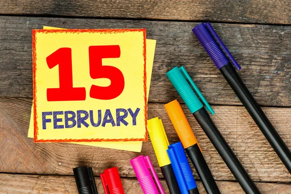 Kalender met februari maand — Stockfoto