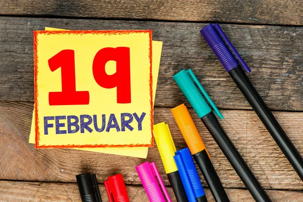 Kalender met februari maand — Stockfoto