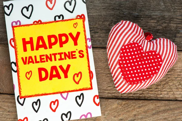 Valentijnskaart met hart — Stockfoto