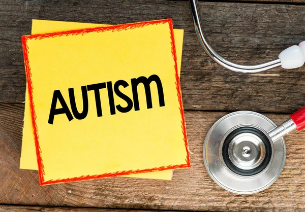 Pegatina con la inscripción autismo —  Fotos de Stock